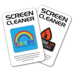 Reusable and washable microfiber screen cleaners featuring colorful designs, suitable for cleaning screens and lenses.