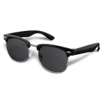 Maverick Sunglasses feature a classic design with black frames and gray lenses.