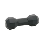 A black stress dumbbell with an octagonal shape, designed for stress relief and relaxation.