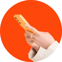 Hands over tablet ready to chat